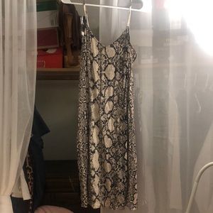 Snake print dress